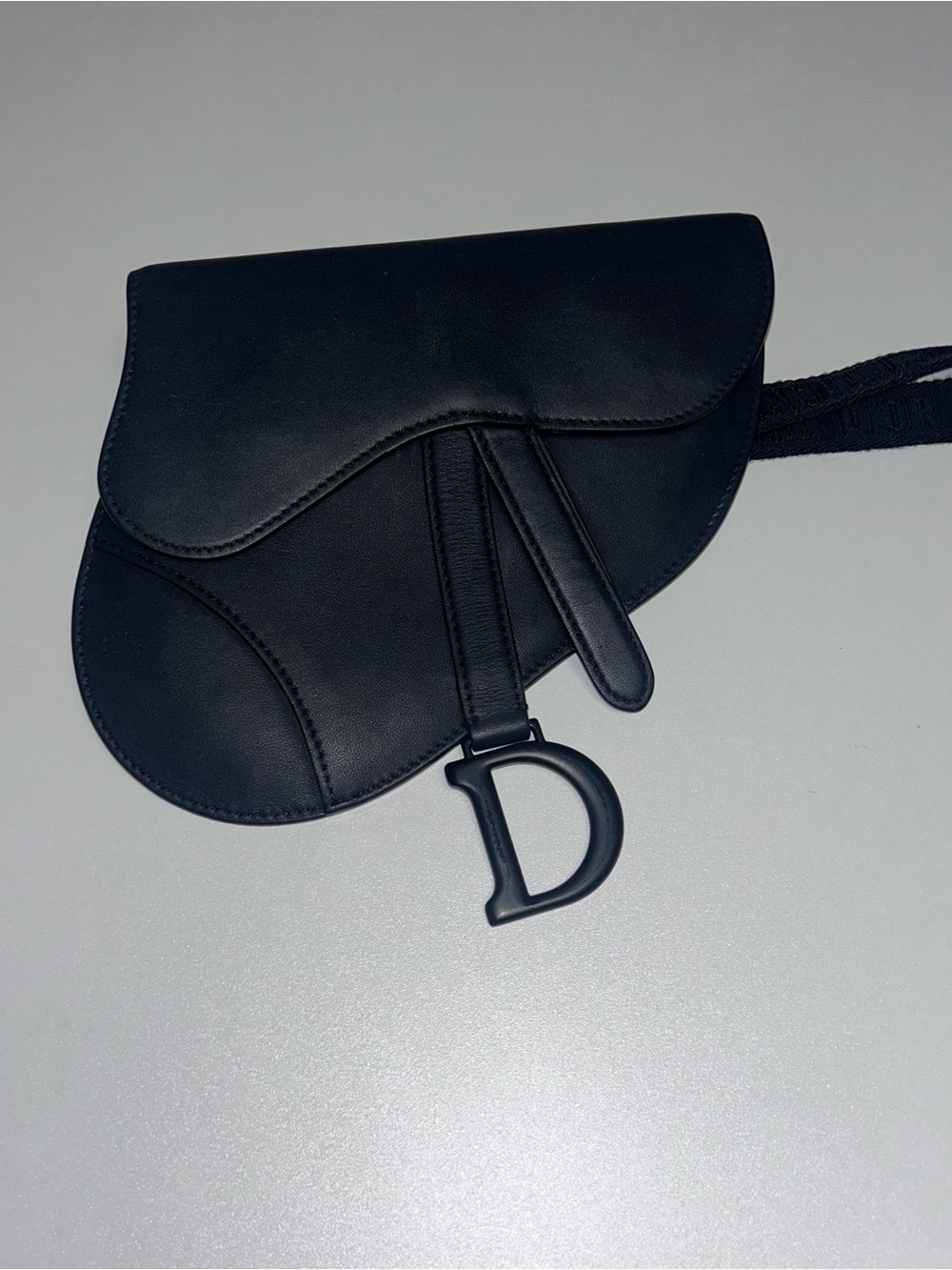 Dior Ultra Matte Calfskin Saddle Belt Bag Black